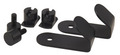 Krog t/akustikpanel 5 x 2,5 cm sort 2-pk. - Køb i butik